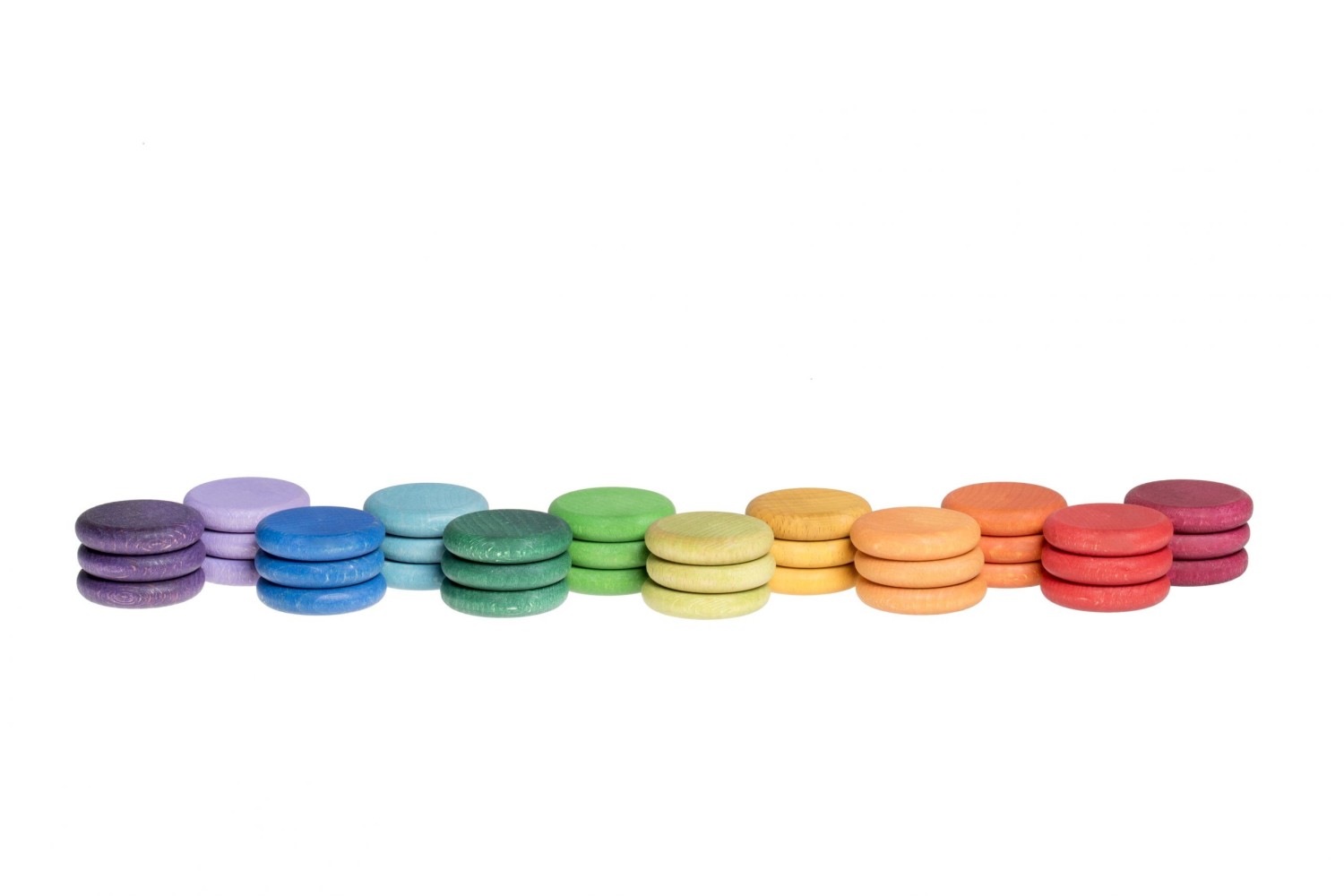 Primer plano de Grapat 36 Monedas en colores vibrantes