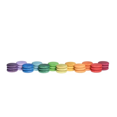 Primer plano de Grapat 36 Monedas en colores vibrantes