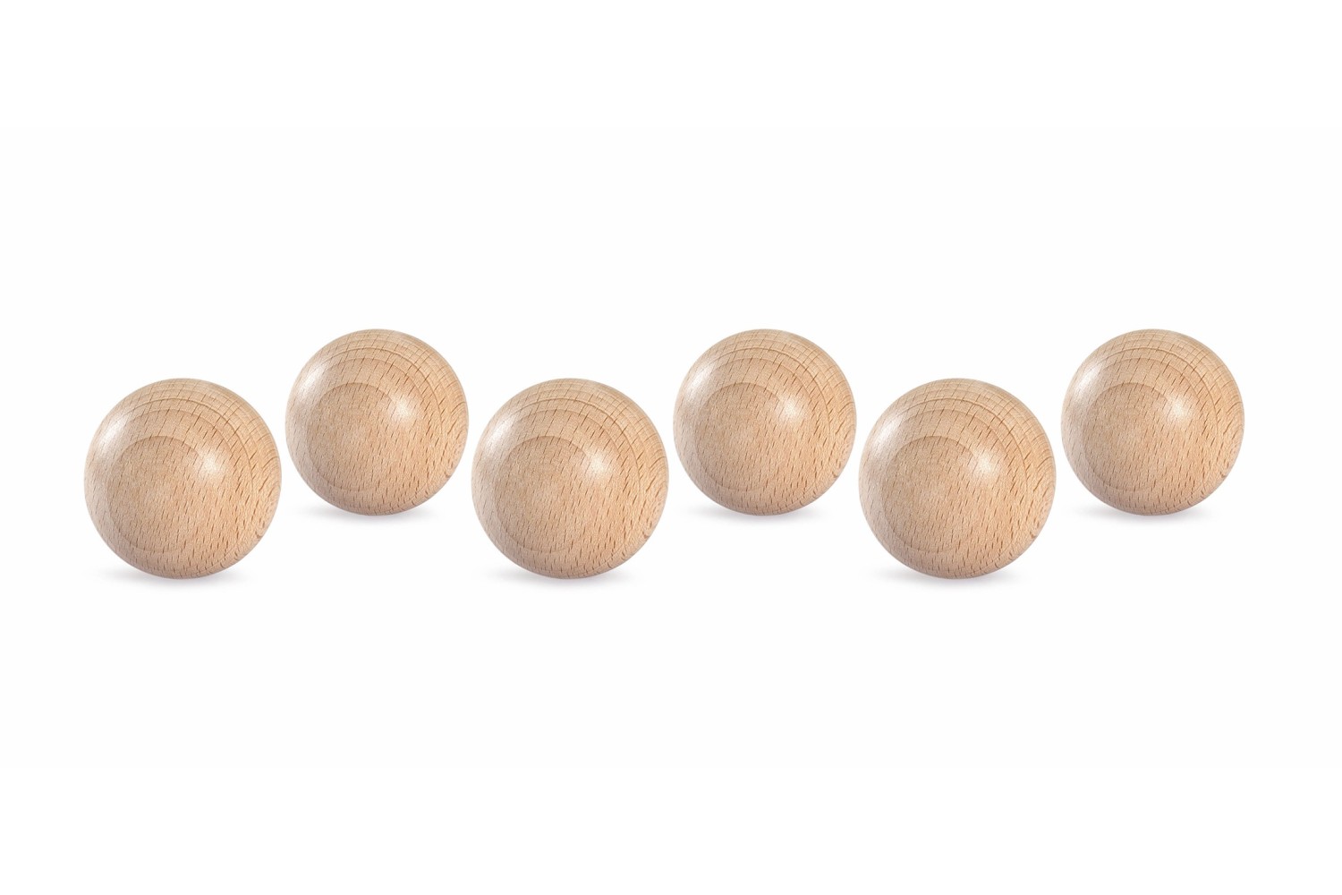 Open-ended play with Grapat 6 Natural Wooden Balls